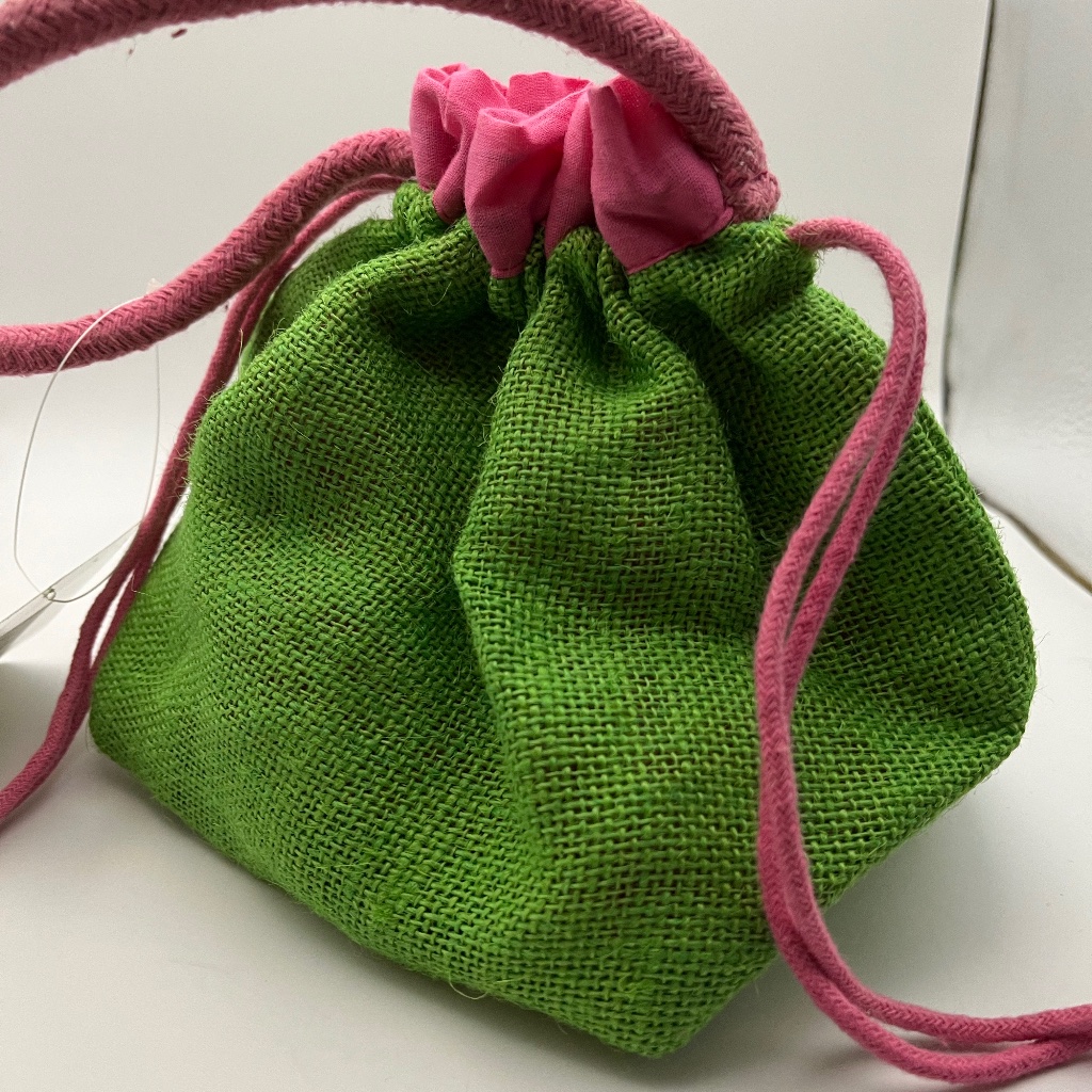 Jute Drawstring Bag
